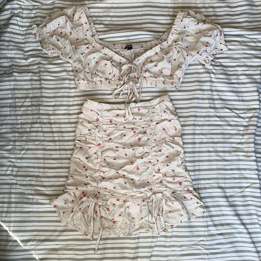 Wild Fable Floral Matching Skirt Set